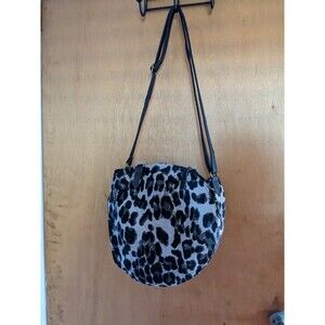 Circle Leopard Print Womens Purse Brand New NWT Boho Hippie Cross body Handbag